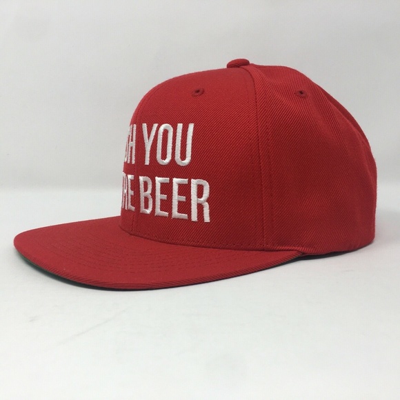 Wish You Were Beer Snapback Hat - Picture 2 of 6